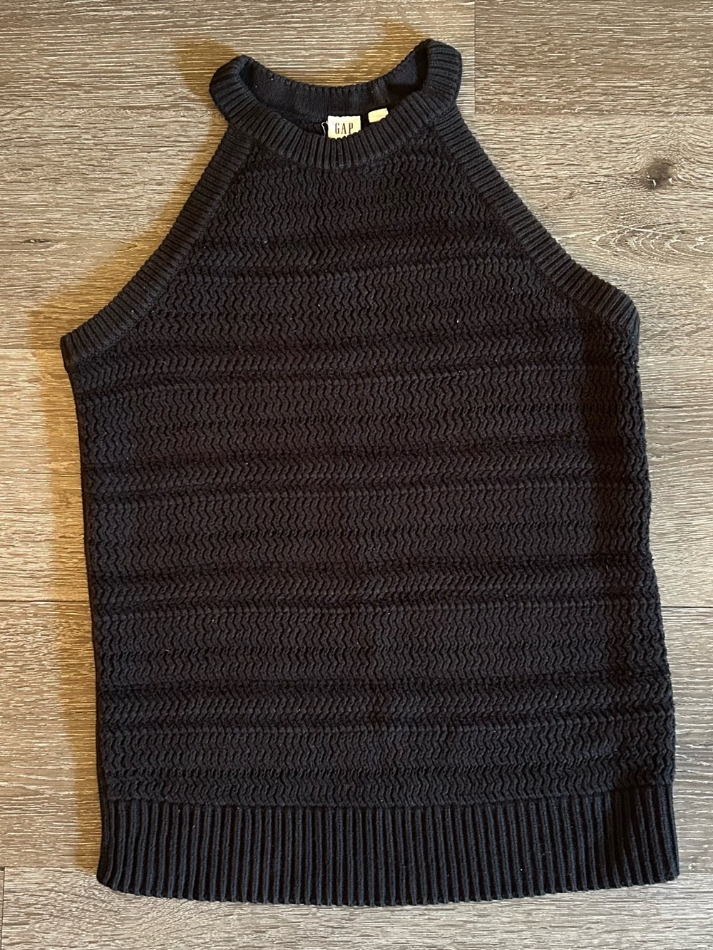Small Black GAP Halter Knit Sweater Tank Top